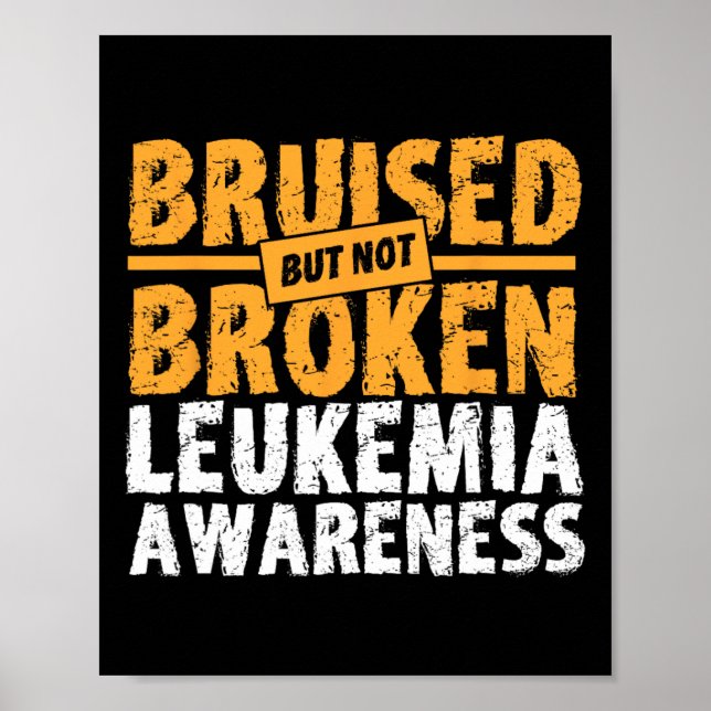 Men inte bruten supportleukemi-medvetenhet poster (Framsidan)