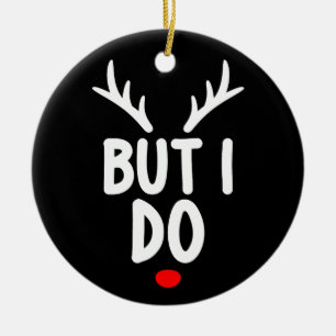 Men jag gör matchande julkläder familj julgransprydnad keramik