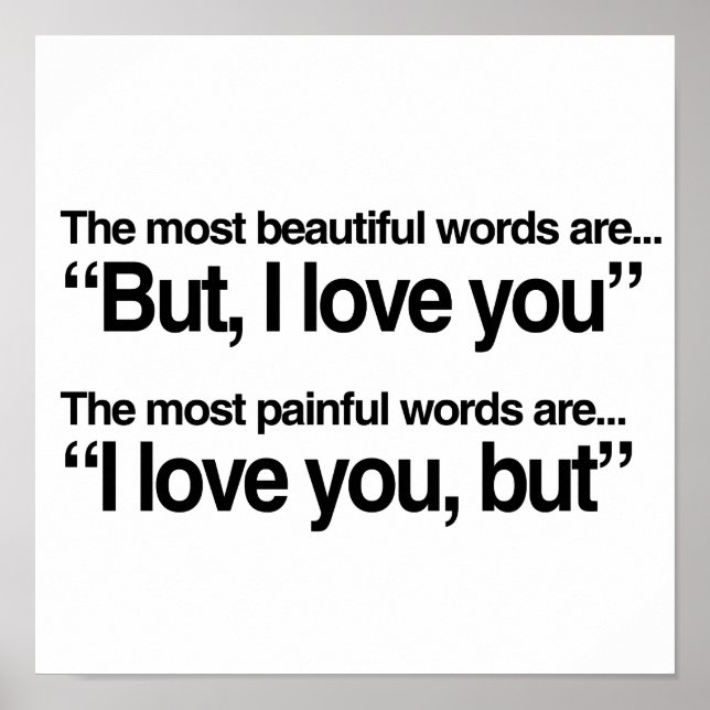 MEN JAG KÄRLEK DIG POSTER (Framsidan)