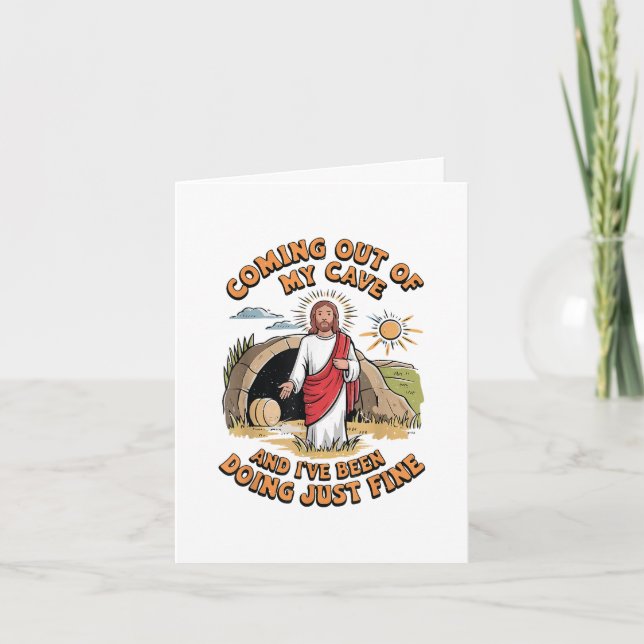Men Jesus Kommer Ut Ur Min Grotta Helgkort (Framsida)