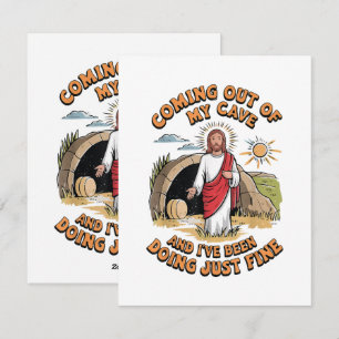 Men Jesus Kommer Ut Ur Min Grotta Julkort
