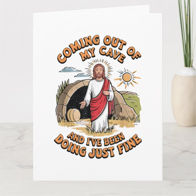 Men Jesus Kommer Ut Ur Min Grotta Kort (Framsida)
