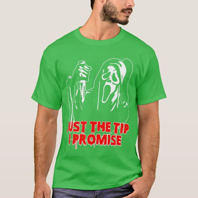 Men Justheip I Promise Horror skeleton Halloween b T Shirt (Framsida)