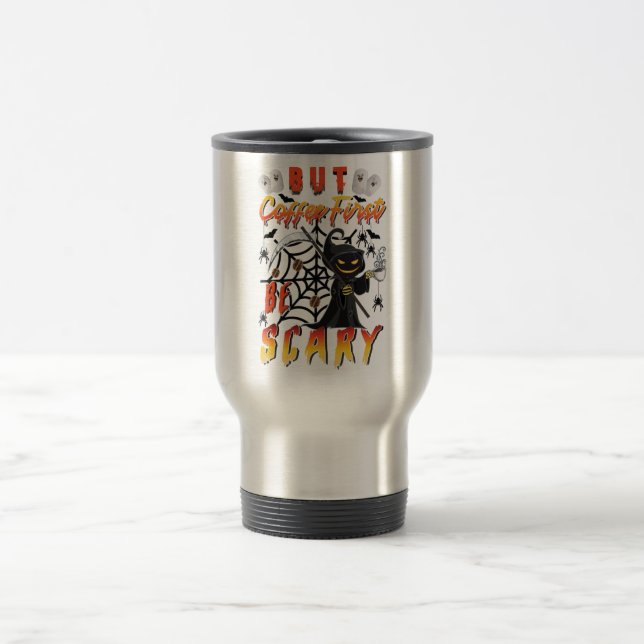 Men kaffe är först en skam resemugg (Center)