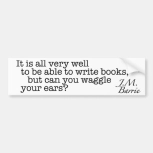 Men kan du Waggle ditt öron? Bildekal