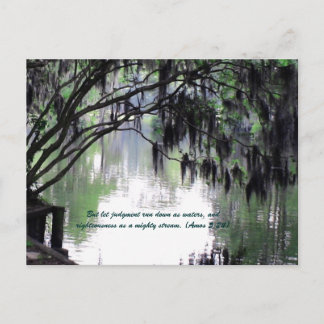 Men låt springa dömas som vatten och rättfärdigt vykort