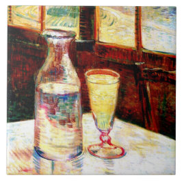 Men Life Absinthe Van Gogh Fine Art Kakelplatta
