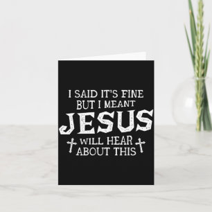 Men menade Jesus kommer att höra om denna kristna Kort