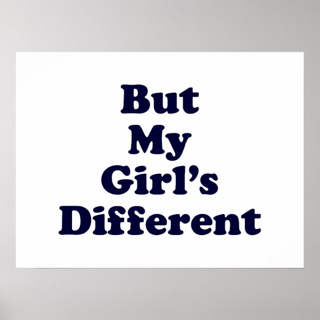 Men min flicka är annorlunda poster (Framsidan)