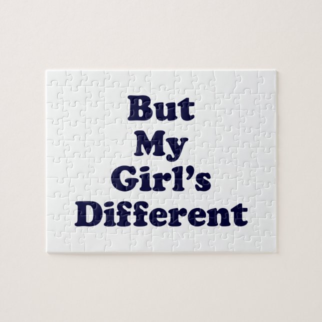 Men min flicka är annorlunda pussel (Horisontell)