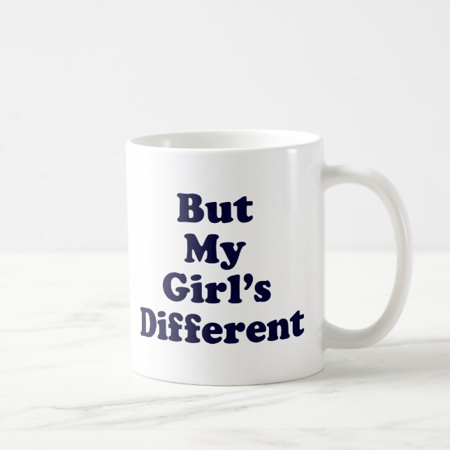 Men min tjej är annorlunda kaffemugg (Höger)