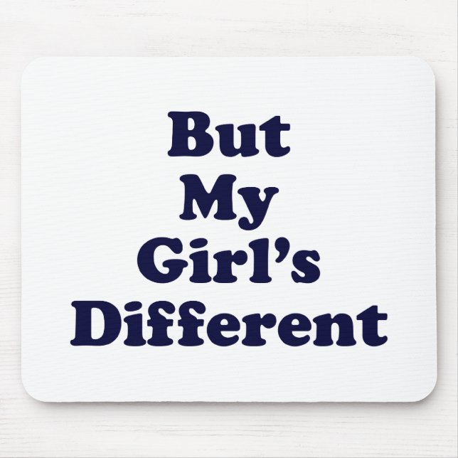 Men min tjej är annorlunda musmatta (Framsidan)