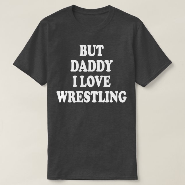 men pappa i kärlek brottning t shirt (Design framsida)