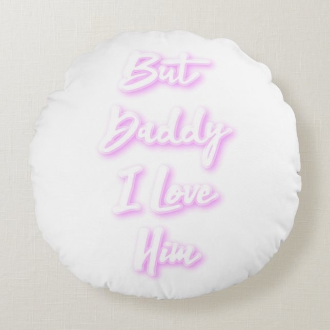 "Men pappa i Kärlek Him" kudde (Framsidan)