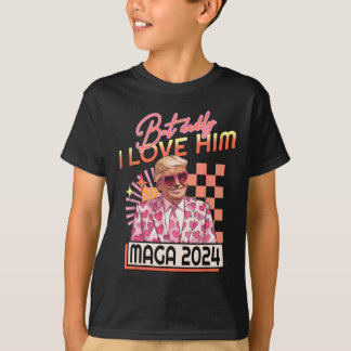 Men pappa i Kärlek Him Mega 2024 Donald Trump Back T Shirt