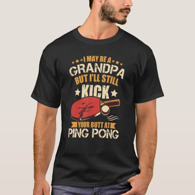 Men Ping Pong Player T Shirt (Framsida)