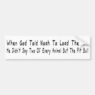 Men Pit Bull Bildekal