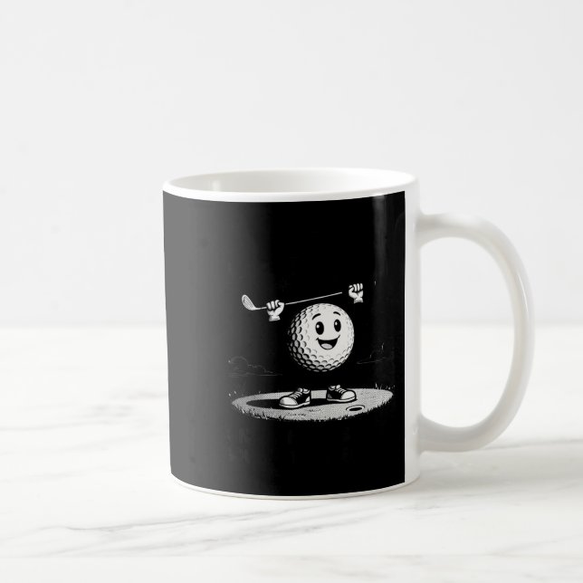 Men Play Golf Eighties Birthday All Men D Equal  Kaffemugg (Höger)