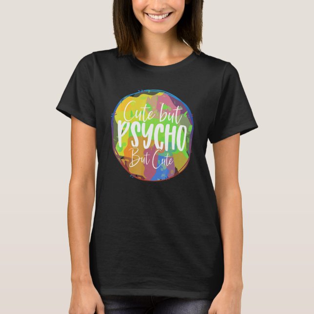 Men Psycho Men Sarcasm T Shirt (Framsida)