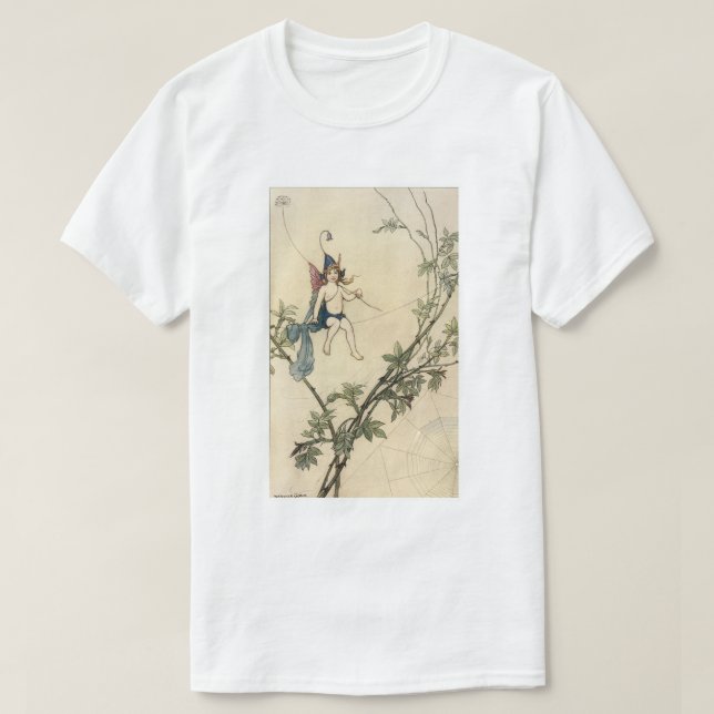 Men Puck satt på en Spindeltråd Tee (Design framsida)