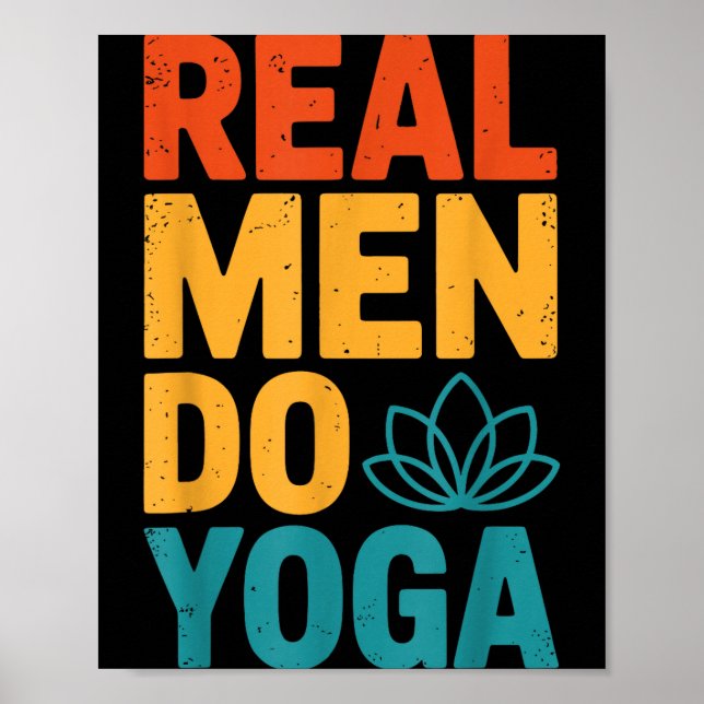 Men Real Yoga Poster (Framsidan)