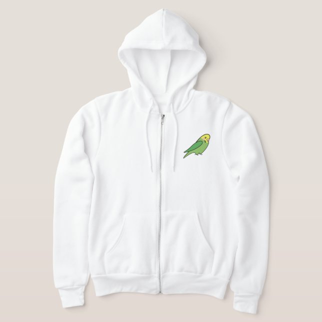Men’s Hoodie with Girl Parakeet T Shirt (Laydown)