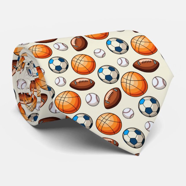 Men’s Sports Balls Tie Slips (Rullad)