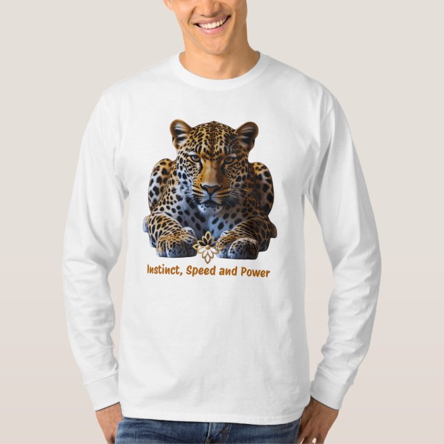 Men’s T-Shirt with Leopard Logo (Framsida)