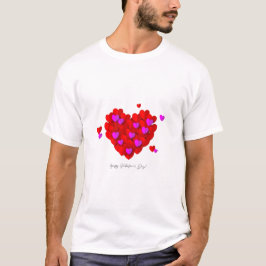 Men’s Valentine Hearts Graphic Shirt T