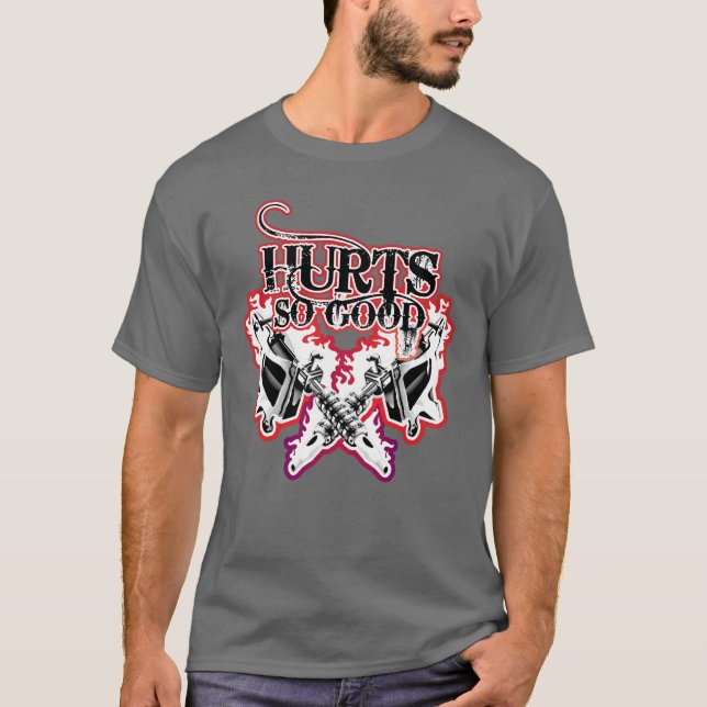 Men så bra tatueringutslagsplatsskjorta tee shirt (Framsida)