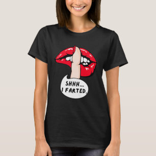 Men Shhh jag färtade Dabbing Gammer Retrospel Tjej T Shirt