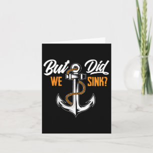 Men Sink - Lusnyägare Gift Boater Cru Kort