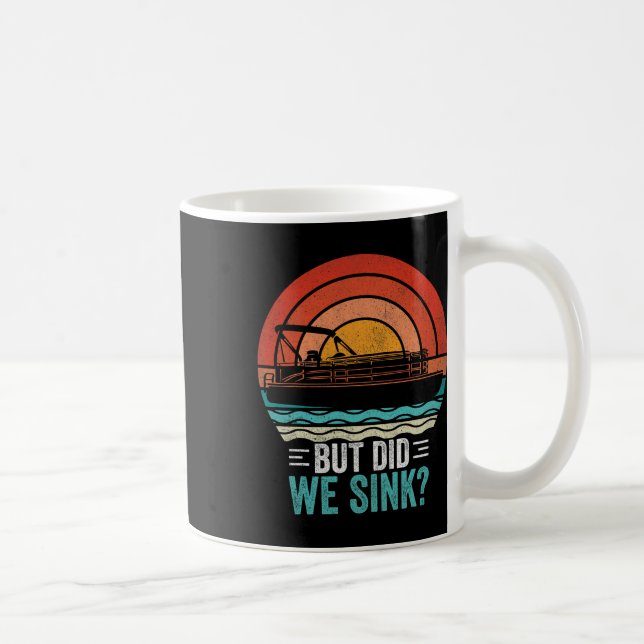 Men sjönk vi pontonrolig kaptenbåt vintage kaffemugg (Höger)