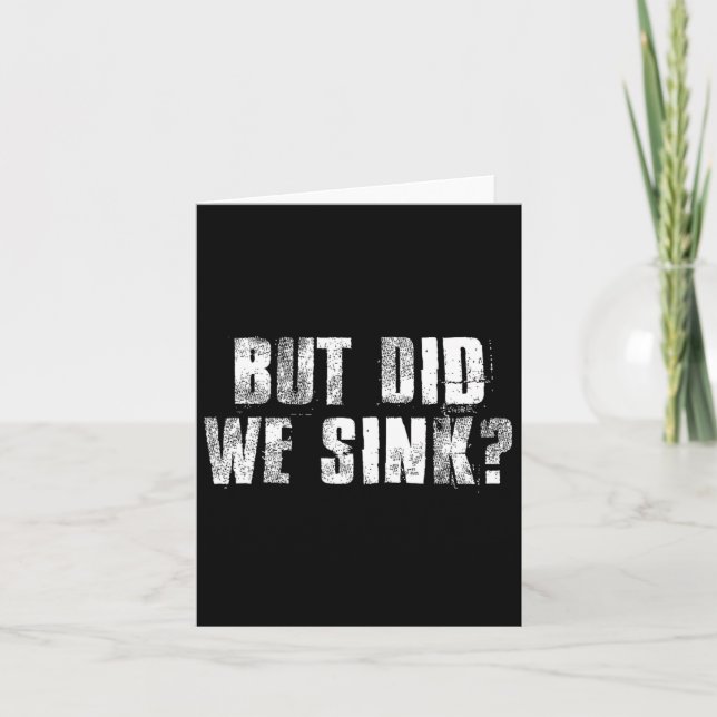 Men sjönk vi rolig båtliv galen kapten ledig  kort (Framsida)