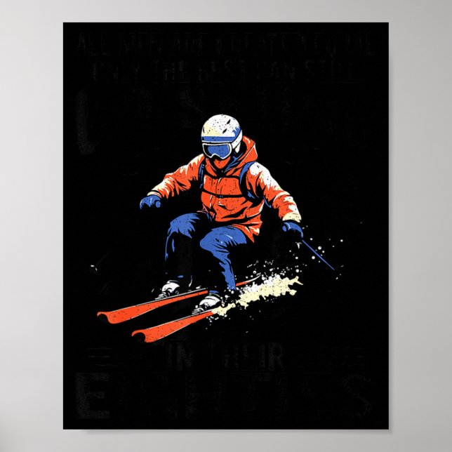 Men Still Go Skiing In Their Eighties Funny Snow S Poster (Framsidan)