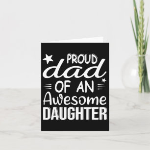 Men Stolt Pappa Till En Tjej En Super Dotter Pappa Kort