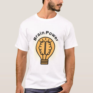men t-shirt brain power