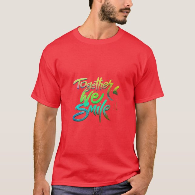 Men t-shirt röd färg (Framsida)