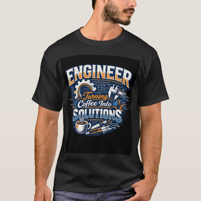 Men t shirt - t-shirt för ingenjör  (Framsida)