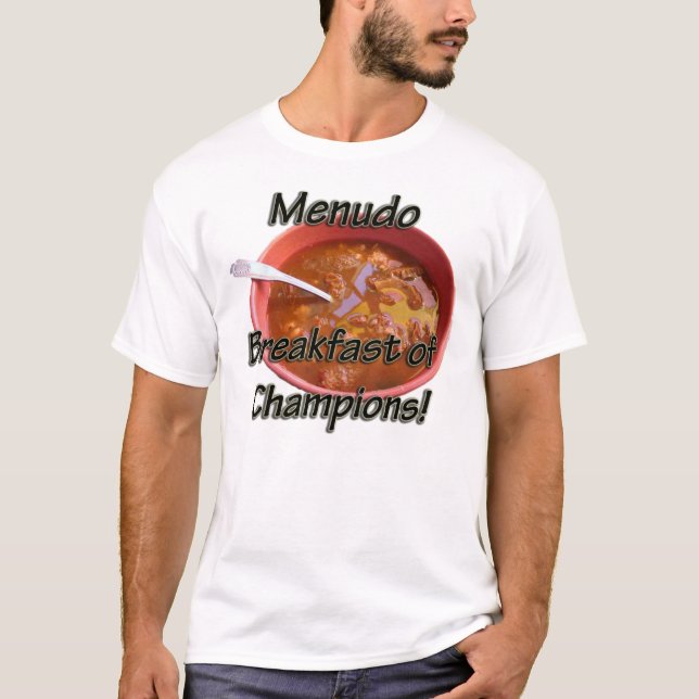 Men t skjorta - Menudo frukost av mästare! Tröja (Framsida)