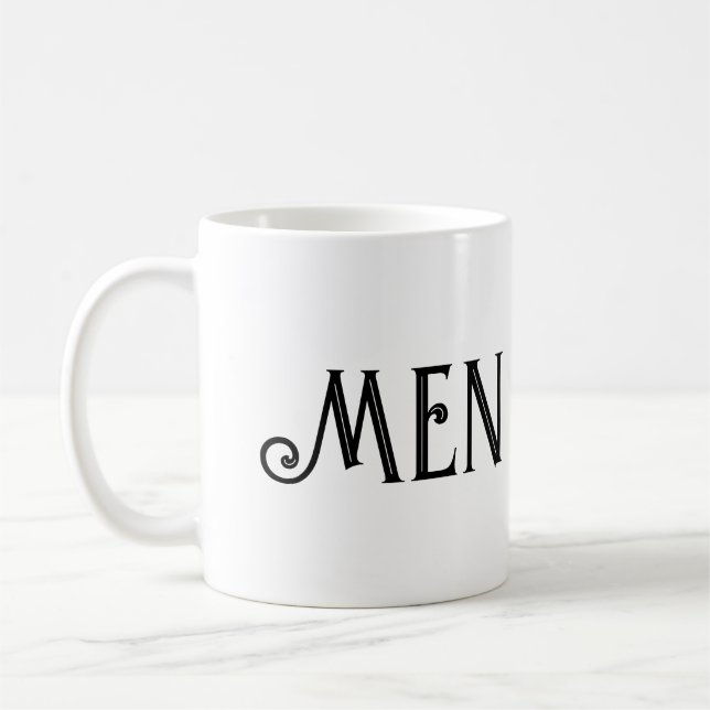 Men Text Valeria teckensnitt Drickgods Klassisk Te Kaffemugg (Vänster)