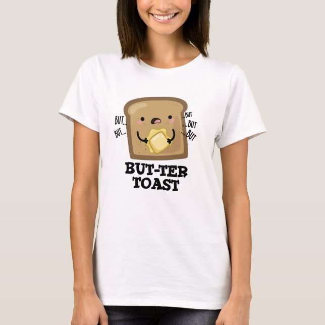 Men Toast Funny Bread Pun Mörk BG T Shirt (Framsida)