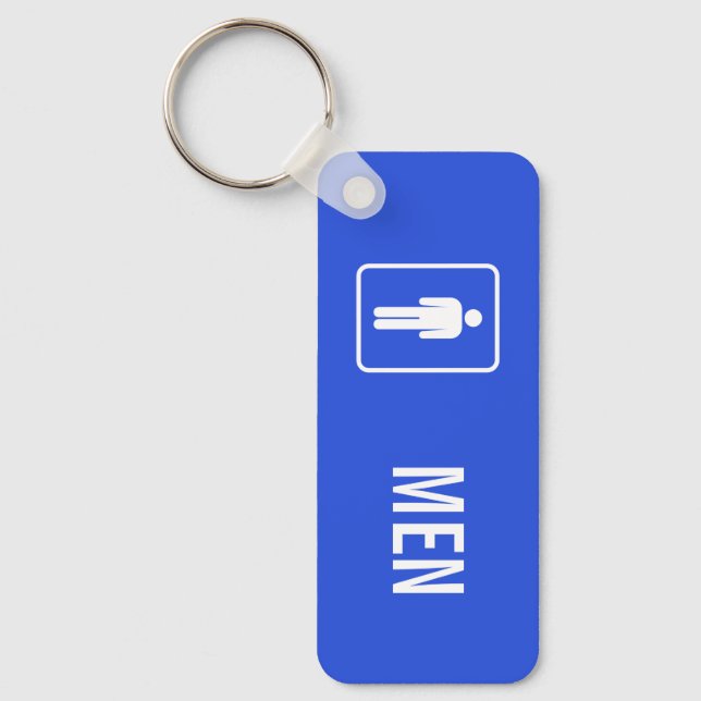 Men Toilet Keychain Nyckelring (Framsida)