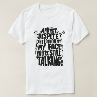 MEN TROTS ATT MIN ANSIKTE ÄR STÄNGD ÄR DU FORTFARA T SHIRT