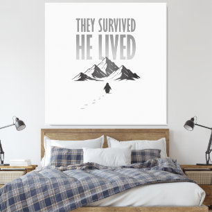Men Varför Nihilist Pingvin Motivation Canvastryck