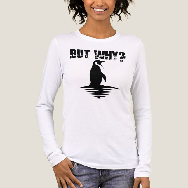 Men Varför Pingvin, Pingvin Går Grafik T Shirt (Framsida)