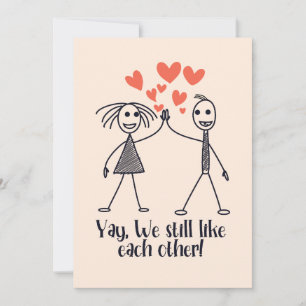 Men vi tycker fortfarande om varandra julkort
