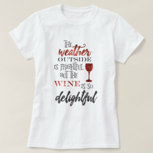 Men Vin är en så underbar jul Tee Shirt