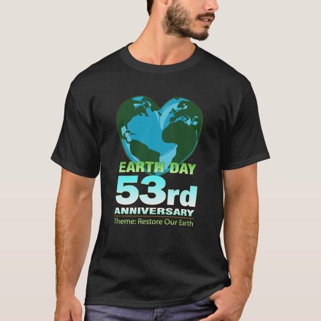 Men Women Earth Day 2023 Awareness T Shirt (Framsida)