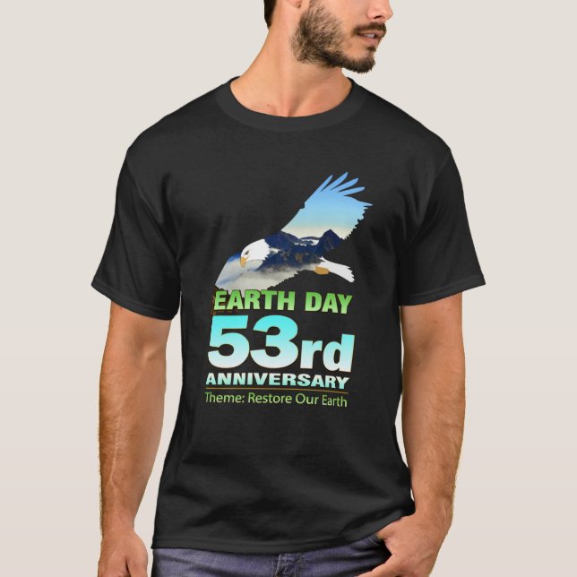 Men Women Eco Friendly Attire for Earth Day 2023 T Shirt (Framsida)